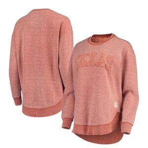 Pressbox Burnt Orange Texas Longhorns Women's Vintage Wash Sweatshirt Sz Small